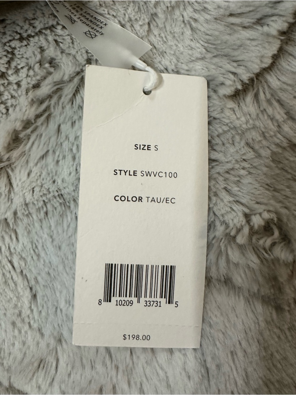 Vince. Taupe Strapless Bandeau Bikini Top with Cream Trim - Picture 6 of 9